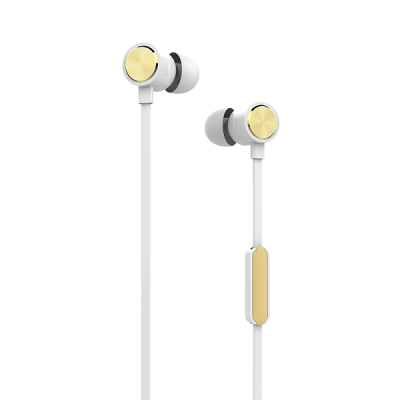 Yookie YK810 Handsfree Ακουστικά με Μικρόφωνο Λευκά/Χρυσό